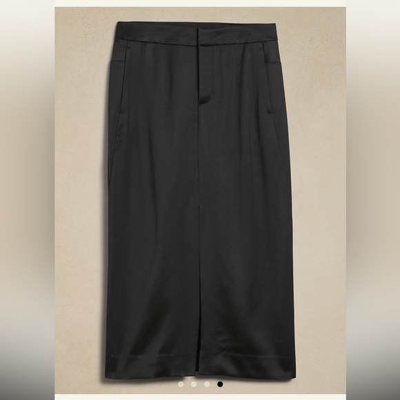 Banana republic Alix Satin Midi Skirt - Picture 1 of 9